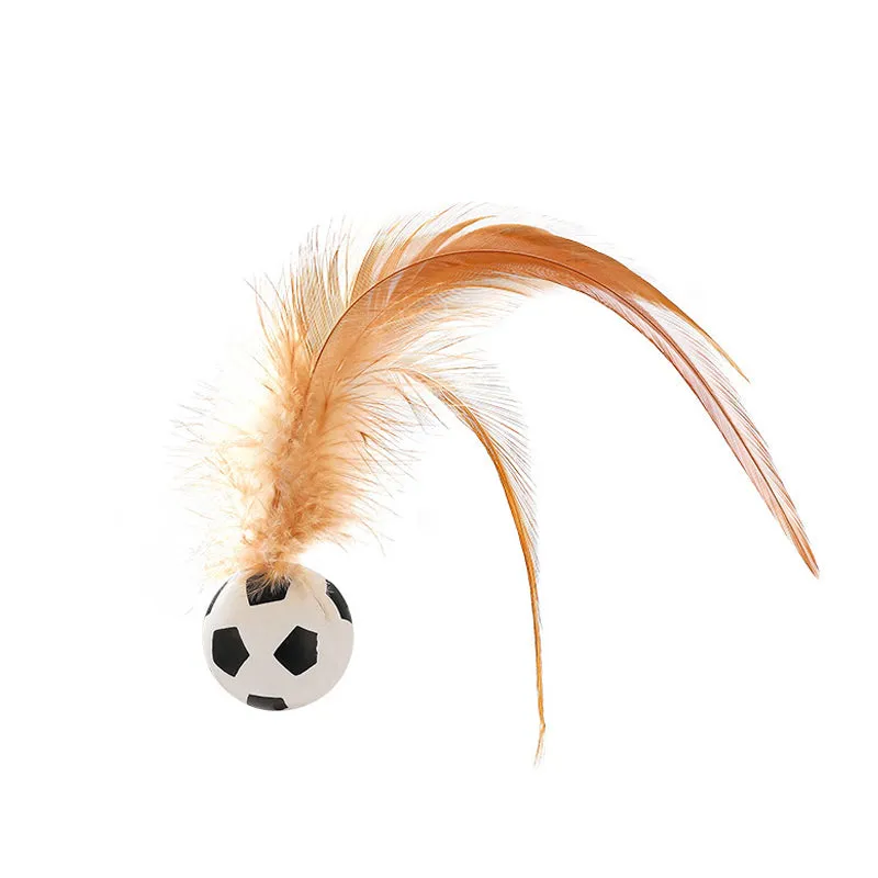 2025 HOT SALE Interactive Cat Bouncy Ball with Feather
