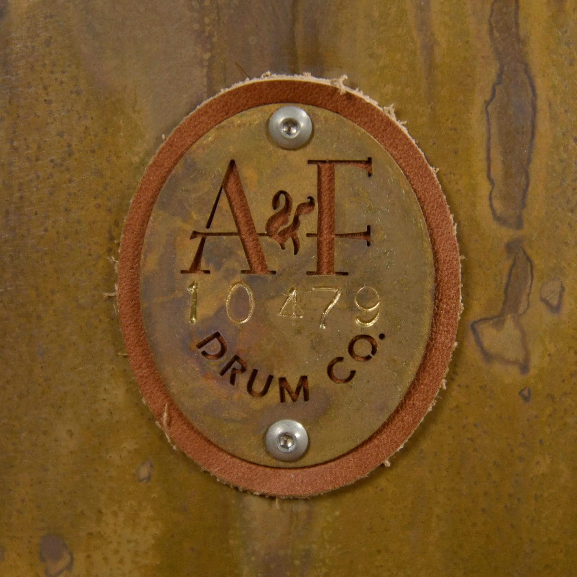 A&F Drum Co. 13/16/22 3pc. Royal Elite Engraved Brass Drum Kit w/Walnut Hoops