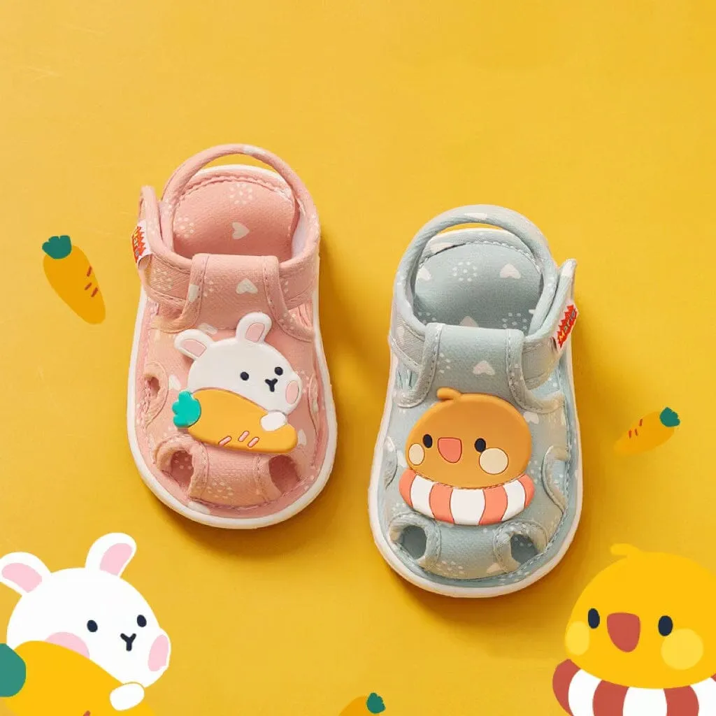 Animal Patch First Walker Squeaky Sandals