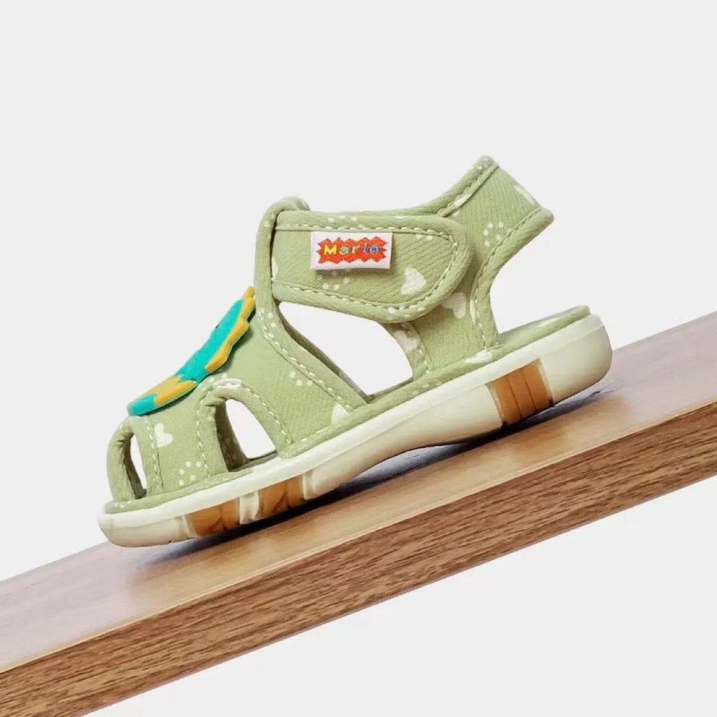 Animal Patch First Walker Squeaky Sandals