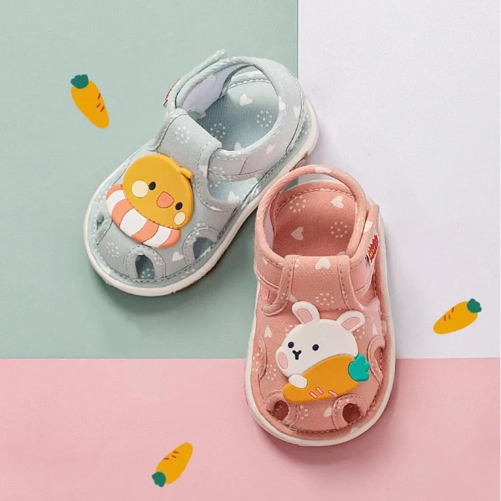Animal Patch First Walker Squeaky Sandals