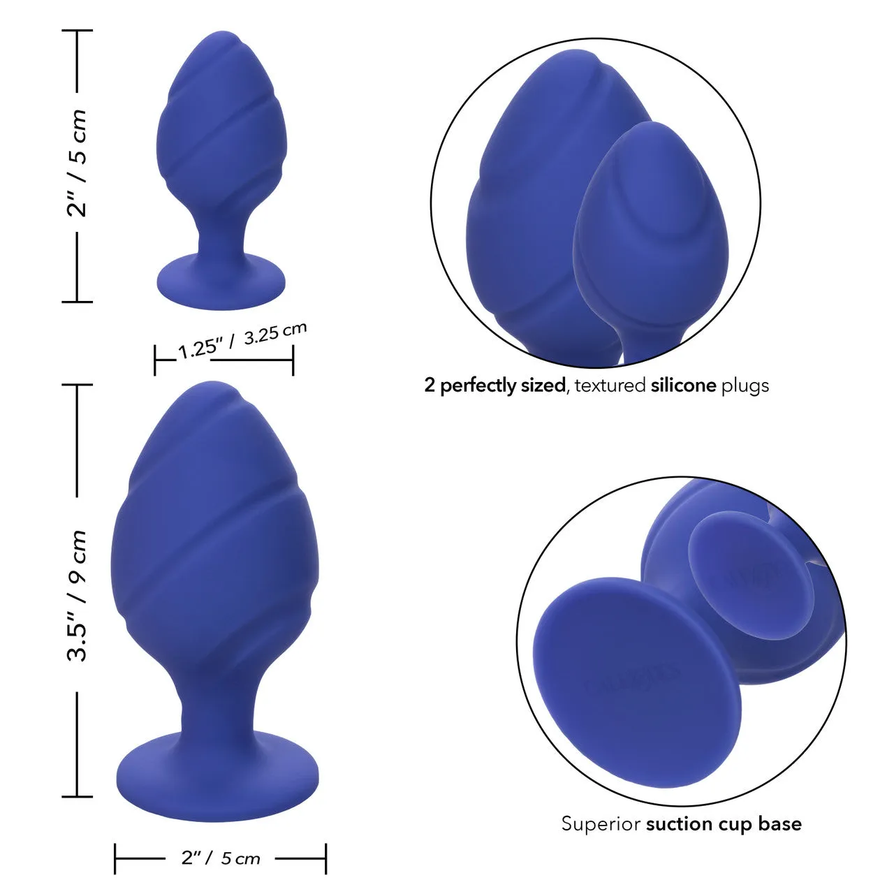 Cheeky Butt Plugs - Purple