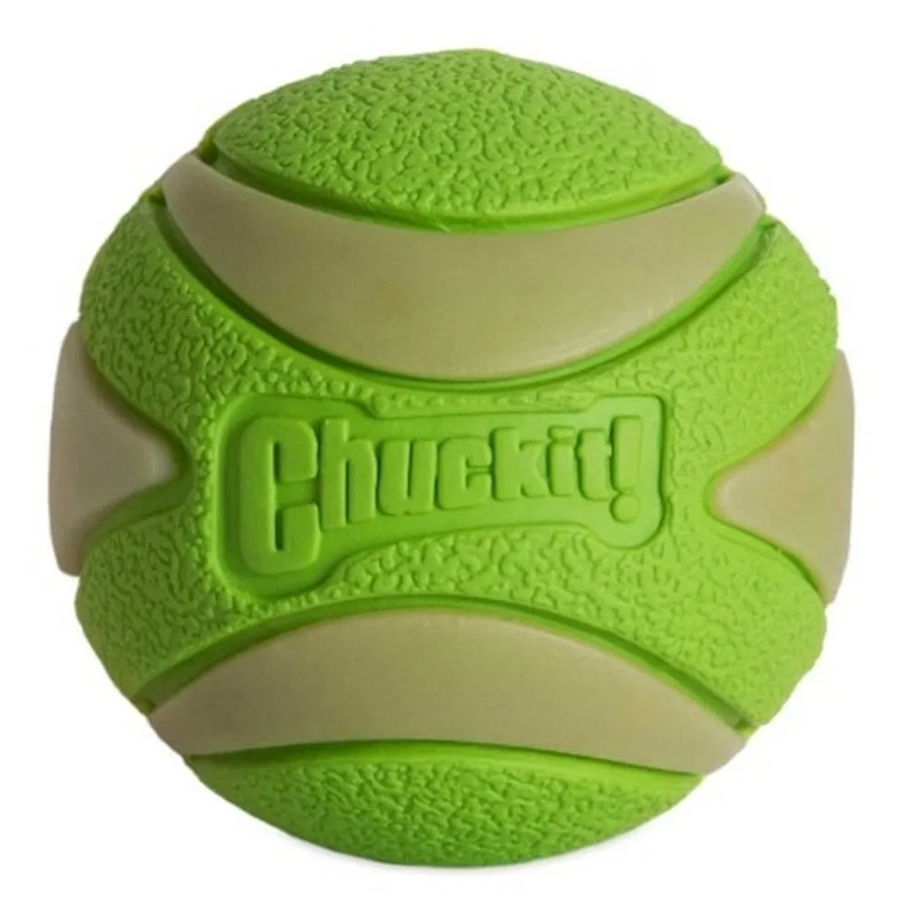 Chuckit! Max Glow Ultra Squeaker Ball 1Pk Medium 6.3cm