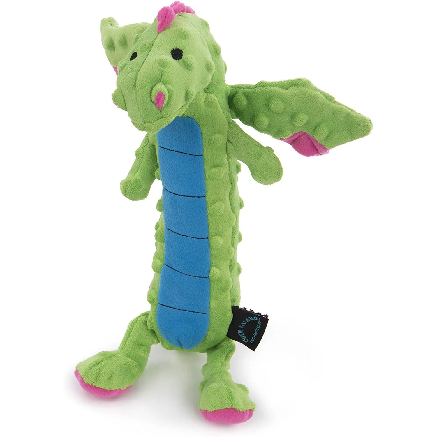GoDog Large Puff Skinny Dragon Green & Blue