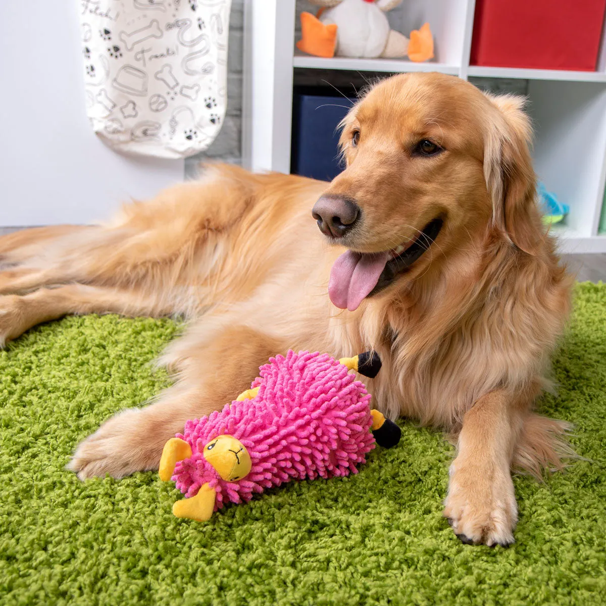 GoDog Llama the Noodle Chew Guard Dog Toy