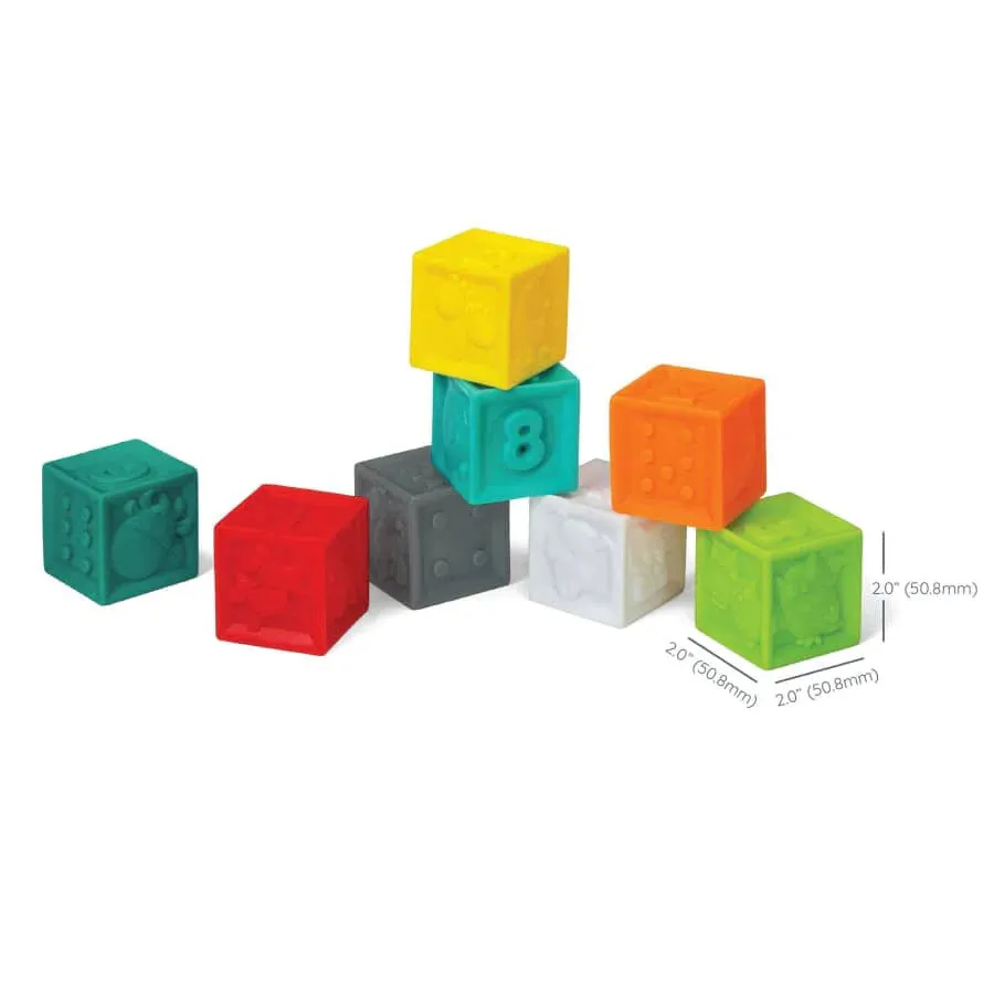 Infantino - Squeeze & Stack Block Set - 8 pcs