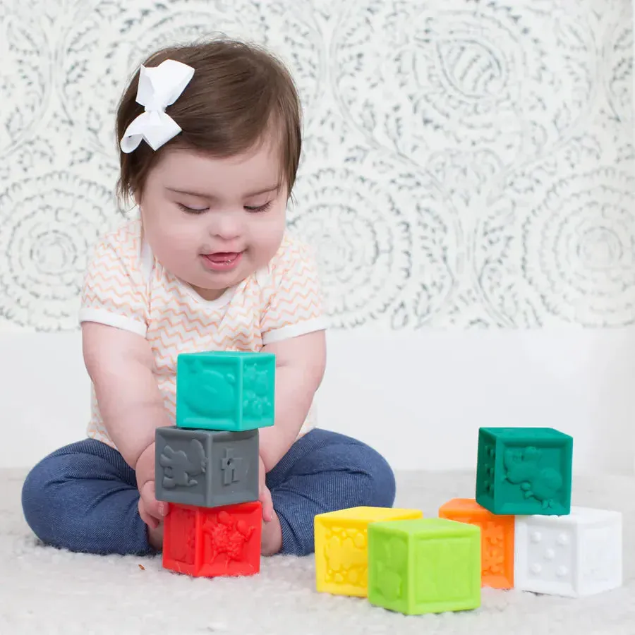 Infantino - Squeeze & Stack Block Set - 8 pcs