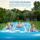 Lavinya Slip and Slide Patio Toy - Water Slide Sprinkler 3 Bodyboards Backyard Waterslide Games with Double racing lanes Summer Outdoor Splash Water Toys Fun Play