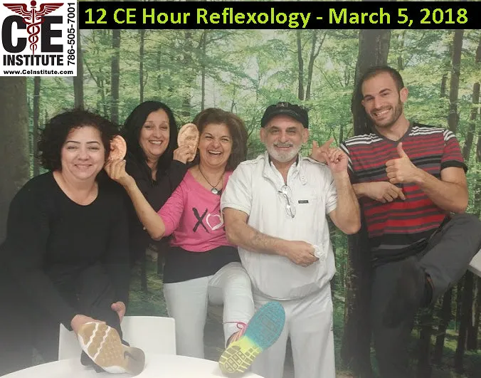 LIVE IN-PERSON 12 CE Hour Reflexology: Foot, Hand & Ear