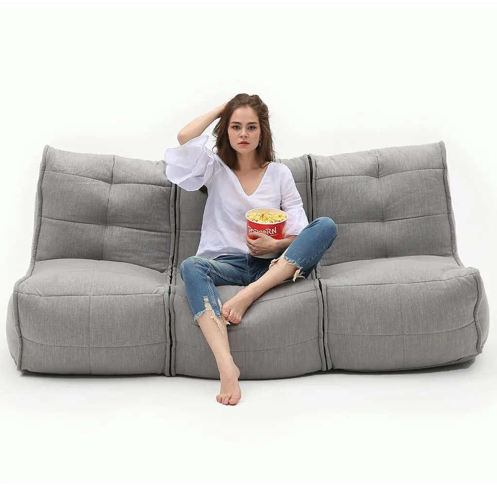 Mod 3 Movie Couch - Keystone Grey (with linen)