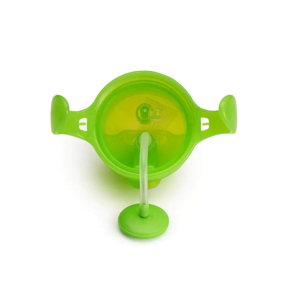 Munchkin Any Angle Click Lock Weighted Straw Trainer Cup - Green (7oz)